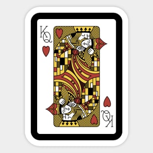 The Kiss Poker Cassino Cards by Tobe Fonseca Sticker